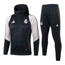 Conjunto Real Madrid Treino 25/26 - Masculino Adidas - Preto e cinza
