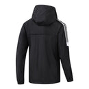 Jaqueta Corta-Vento Roma 24/25 - Masculina Adidas - Preta com detalhes em branco