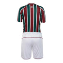 Kit Infantil Fluminense I 25/26 - Umbro - Vermelha e verde com detalhes em branco