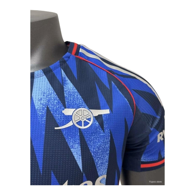 Camisa Arsenal II 25/26 - Jogador Adidas Masculina - Azul com detalhes em vermelho