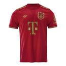 Camisa Bayern de Munique Edição especial Aniversário 125 anos 25/26 - Torcedor Adidas Masculina - Vinho com detalhes em dourado