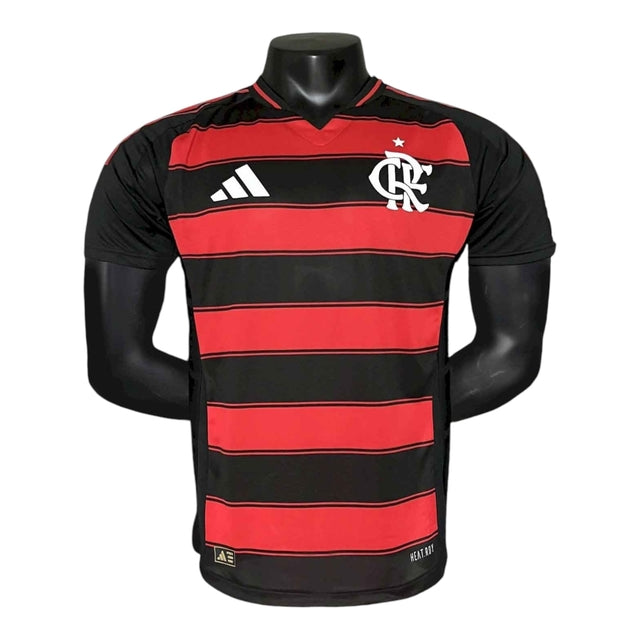 Camisa Flamengo I 25/26 - Jogador Adidas Masculina - Vermelha e preta