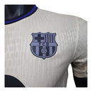 Camisa Barcelona II 25/26 - Jogador Nike Masculina - Bege com detalhes em azul e preto