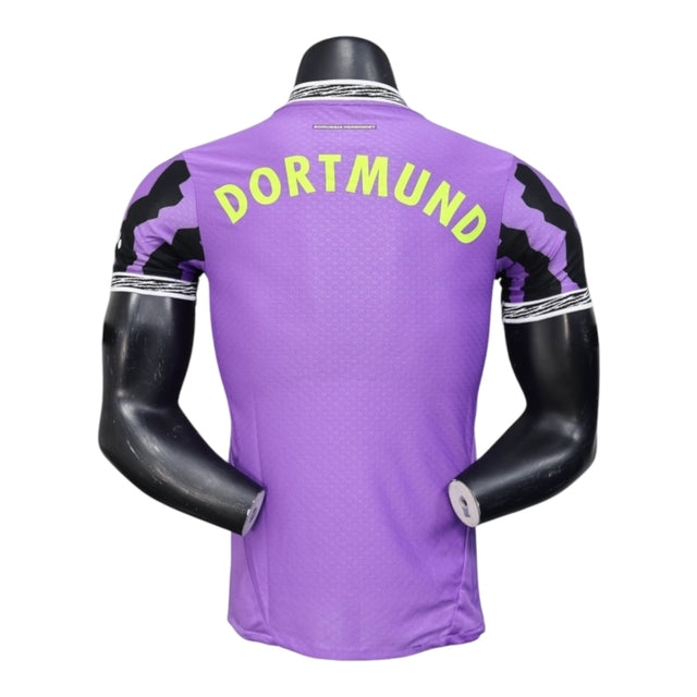 Camisa Borussia Dortmund Edição especial de Aniversário 25/26 - Jogador Puma Masculina - Roxa com detalhes em preto