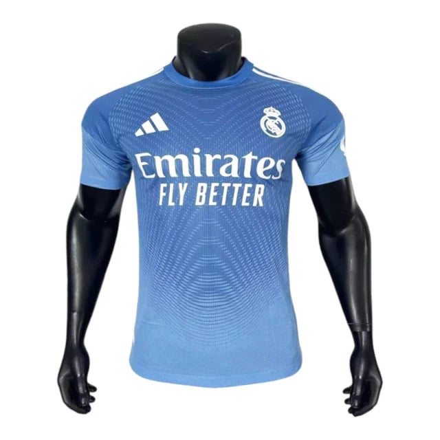 Camisa Real Madrid Goleiro I 25/26 - Jogador Adidas Masculina - Azul