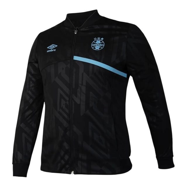Jaqueta Corta-Vento Grêmio 25/26 - Masculina Umbro - Preta com detalhes em azul