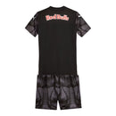 Kit Infantil Red Bull Bragantino Goleiro 25/26 - Puma - Preto com detalhes em cinza e branco