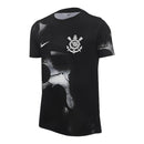 Camisa Corinthians Pré-jogo 25/26 -  Nike Feminina - Preta com detalhes em branco