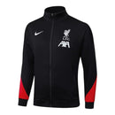 Jaqueta Corta-Vento Liverpool 25/26 - Masculina Nike - Preta com detalhes em vermelho