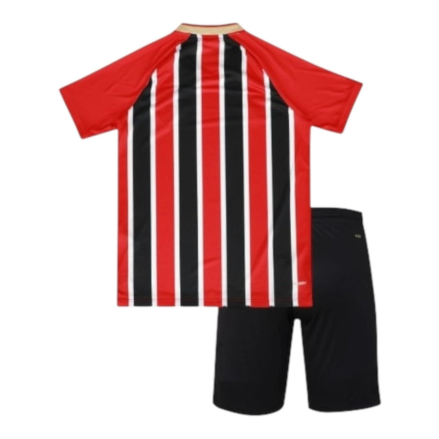 Kit Infantil São Paulo II 25/26 - New Balance - Vermelho e preto