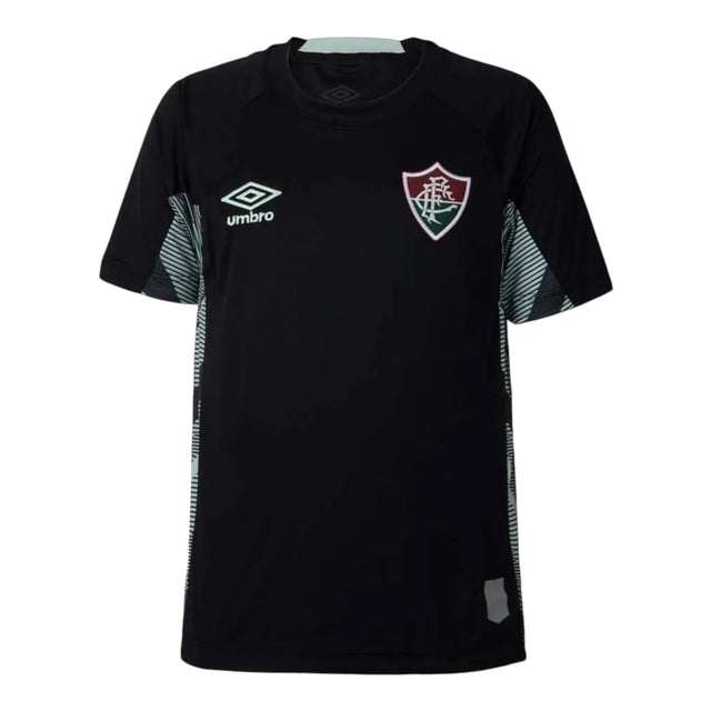 Camisa Fluminense Goleiro I 25/26 - Torcedor Umbro Masculina - Preta com detalhes em verde