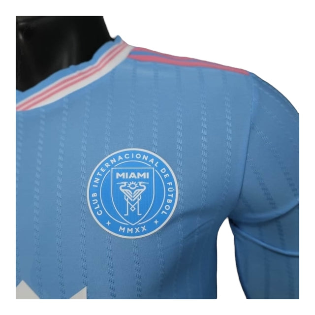 Camisa Inter Miami III 25/26 manga longa - Jogador Adidas Masculina - Azul