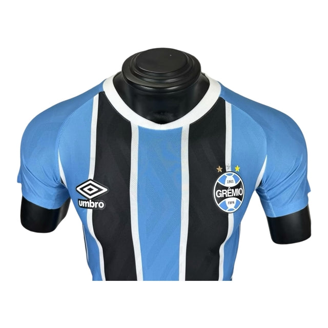Camisa Grêmio I 25/26 - Jogador Umbro Masculina - Azul e preta