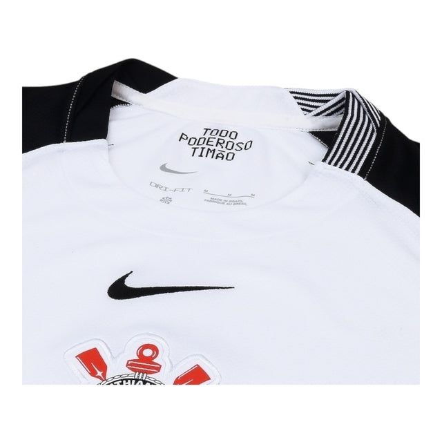 Camisa Corinthians I 25/26 - Torcedor Nike Masculina - Preta e branca