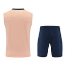 Kit Treino adulto - Camisa e Shorts - Chelsea Nike 25/26 - Salmão com detalhes em azul