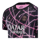 Camisa Paris Saint-German Pré-jogo 25/26 - Torcedor Jordan Masculina - Preta com detalhes em rosa