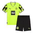 Kit Infantil Borussia Dortmund Edição especial de Aniversário 24/25 - Puma - Amarelo neon com detalhes em preto