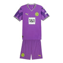 Kit infantil Borussia Dortmund Edição especial de Aniversário 25/26 - Puma - Roxo com detalhes em preto