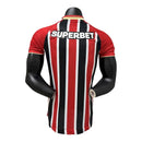 Camisa São Paulo II 25/26 - Jogador New Balance Masculina - Vermelha e preta