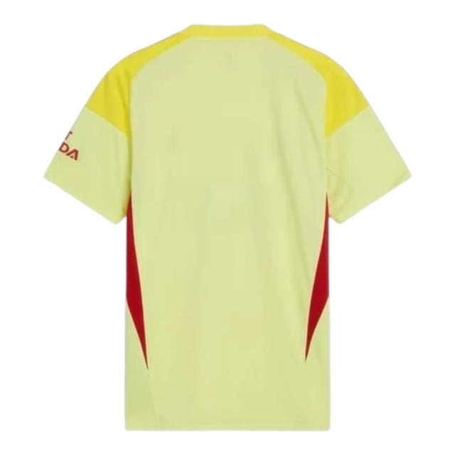 Camisa Arsenal Goleiro 25/26 - Torcedor Adidas Masculina - Amarela com detalhes em vermelho