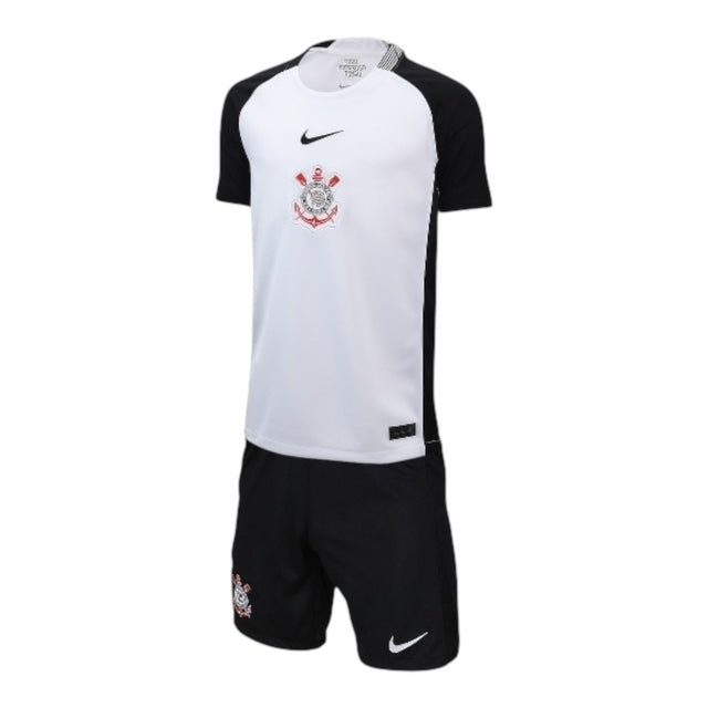 Kit Infantil Corinthians I 25/26 - Nike - Preto e branco