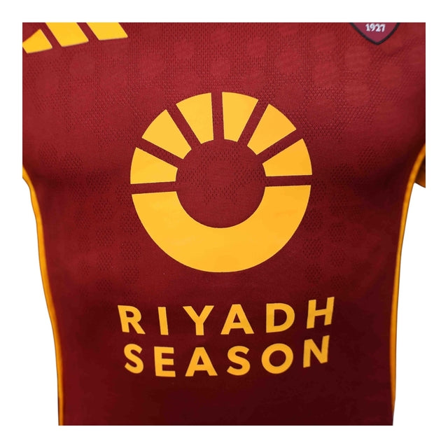 Camisa Roma I 25/26 - Jogador Adidas Masculina - Vermelha com detalhes em amarelo