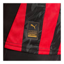 Camisa AC Milan I 25/26 -  Puma Feminina - Preta e vermelha com detalhes em cinza