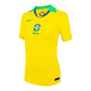 Camisa Seleção Brasileira I 25/26 -  Nike Feminina - Amarela com detalhes em verde