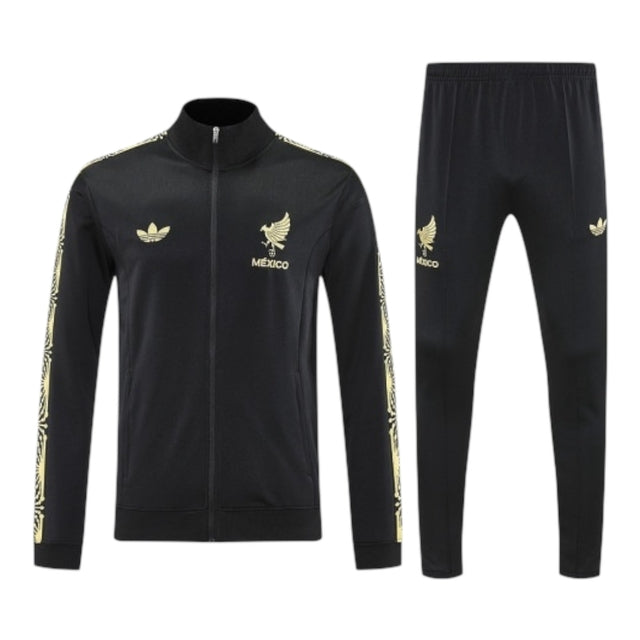 Conjunto Seleção México I 25/26 - Masculino Adidas - Preto com detalhes em dourado