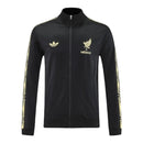 Jaqueta Corta-Vento Seleção México I 25/26 - Masculina Adidas - Preta com detalhes em dourado