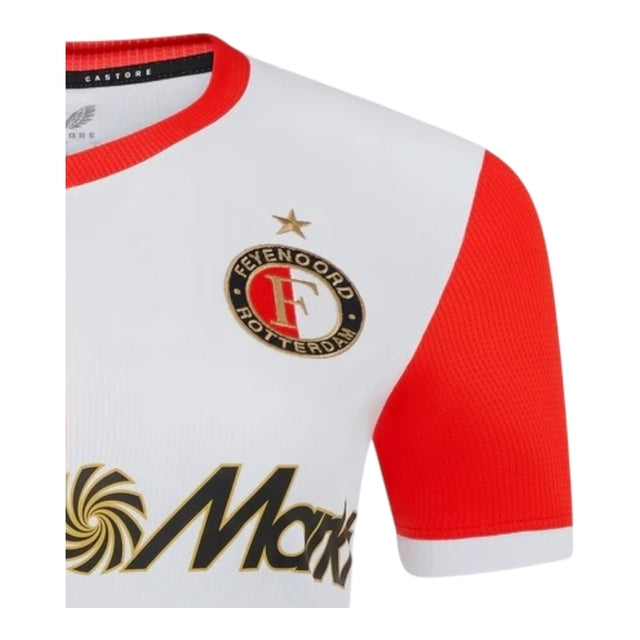 Camisa Feyenoord I 25/26 -  Castore Feminina - Branca e vermelha