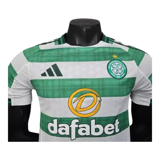 Camisa Celtic I 25/26 - Jogador Adidas Masculina - Branca e verde