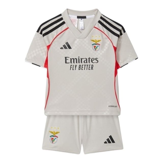Kit Infantil Benfica III 25/26 - Adidas - Bege