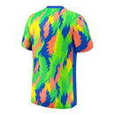 Camisa Seleção Brasileira Pré-jogo 25/26 - Torcedor Nike Masculina - Azul com detalhes em amarelo e verde