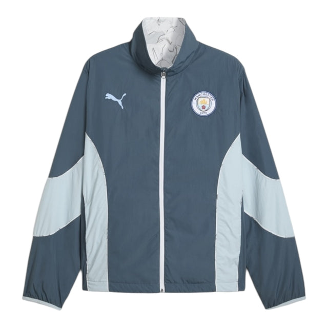 Jaqueta Corta-Vento Manchester City Edição especial Mundial de Clubes 25/26 - Masculina Puma - Cinza e azul