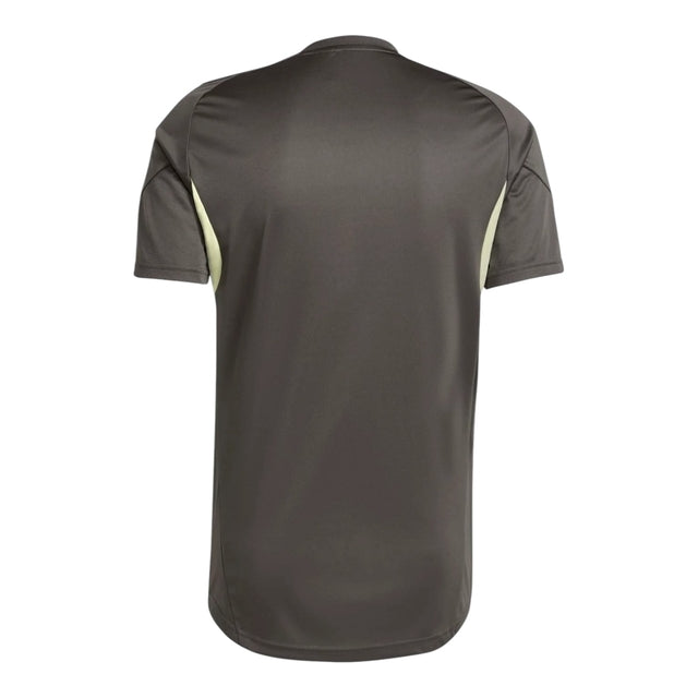 Camisa Real Madrid Treino 25/26 - Torcedor Adidas Masculina - Cinza com detalhes em amarelo