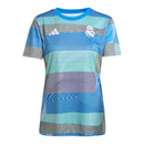 Camisa Real de Madrid Pré-jogo 25/26 -  Adidas Feminina - Azul