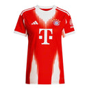 Camisa Bayern de Munique I 25/26 -  Adidas Feminina - Vermelha com detalhes em branco