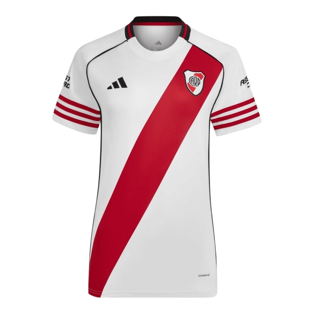 Camisa River Plate I 25/26 -  Adidas Feminina - Branca e vermelha