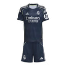 Kit Infantil Real Madrid II 25/26 - Adidas - Azul com detalhes em amarelo