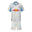 Kit Infantil Red Bull Salzburg Edição especial Mundial de Clubes 25/26 - Puma - Branco e azul
