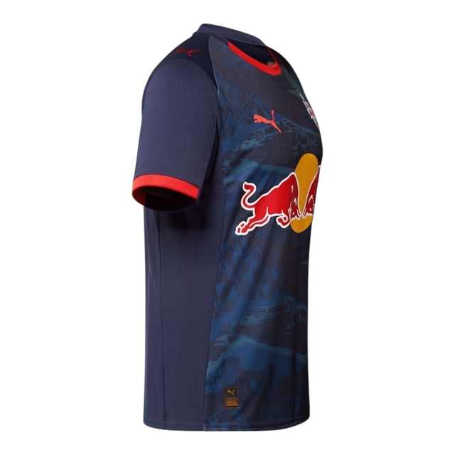 Camisa Red Bull Salzburg II 25/26 -  Adidas Feminina - Azul e vermelha