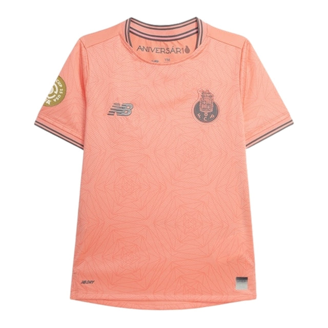 Camisa Porto Edição especial Mundial de Clubes II 25/26 -  New Balance Feminina - Rosa com detalhes em azul