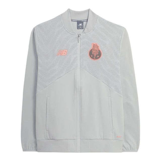 Jaqueta Corta-Vento Porto Pré-jogo 25/26 - Masculina New Balance - Cinza