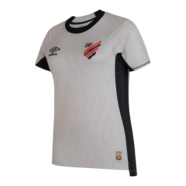 Camisa Athletico Paranaense II 25/26 -  Umbro Feminina - Branca com detalhes em preto