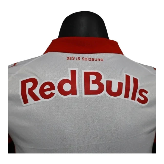Camisa Red Bull Salzburg I 25/26 - Jogador Puma Masculina - Branca e vermelha