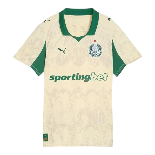 Camisa Palmeiras Edição especial Mundial de Clubes 25/26 -  Puma Feminina - Bege e verde