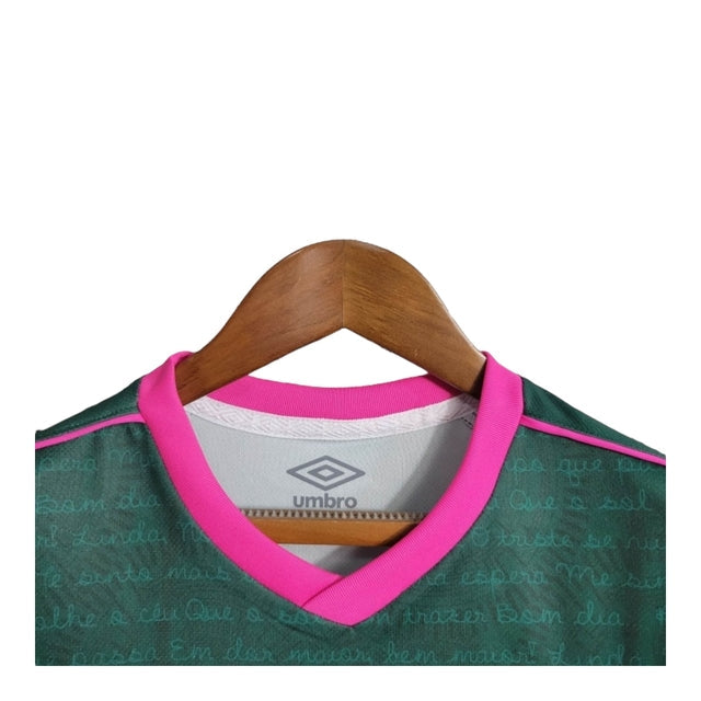 Kit Infantil Fluminense III 23/24 - Umbro - Verde com detalhes em rosa