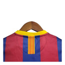 Kit Infantil Retrô Barcelona I 2010/2011 - Nike - Azul e vermelho com detalhes em amarelo