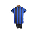 Kit Infantil Retrô Inter de Milão I 2009/2010 - Nike - Azul com detalhes em preto e branco